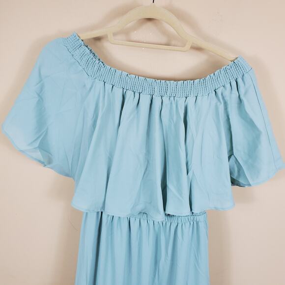 Show Me Your Mumu Hacienda Maxi Dress in Dusty Mint Crisp Women's Size L - Picture 4 of 10